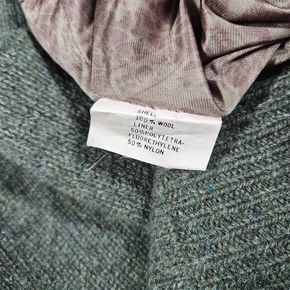 Vintage Cabelas Sweater Mens L XCR Wool Pullover Green Elbow Patch Lined Hunting - Picture 6 of 11